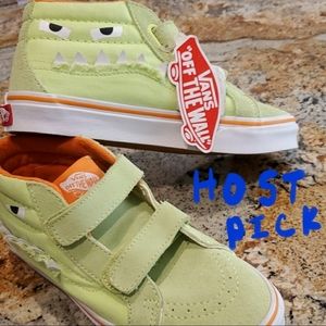 HP* Boys sk8 mid Vans size 3 monster face  Shoes